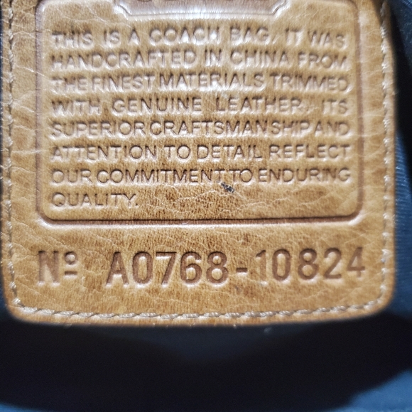 Preowned Vintage Coach Legacy Limited Edition Signature C Shoulder Bag~ Denim - Picture 12 of 15